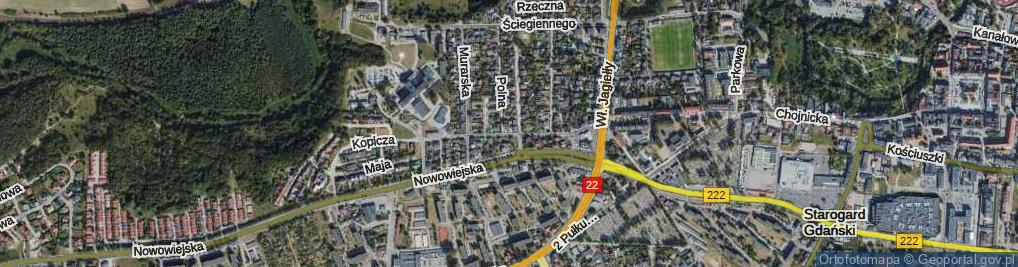 Zdjęcie satelitarne Magazynowa ul.